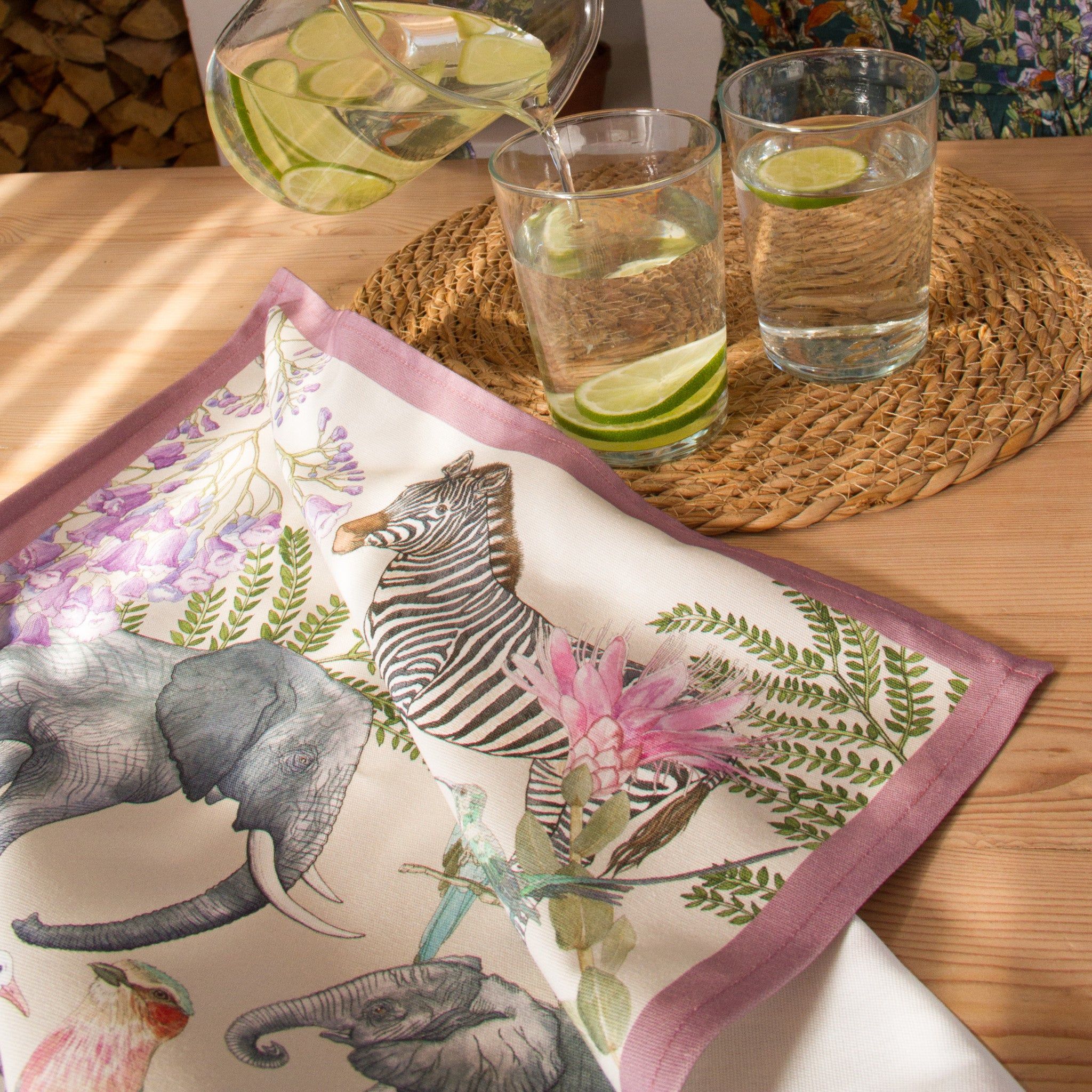 Tea Towel ~ Bushveld Elegance, Pink