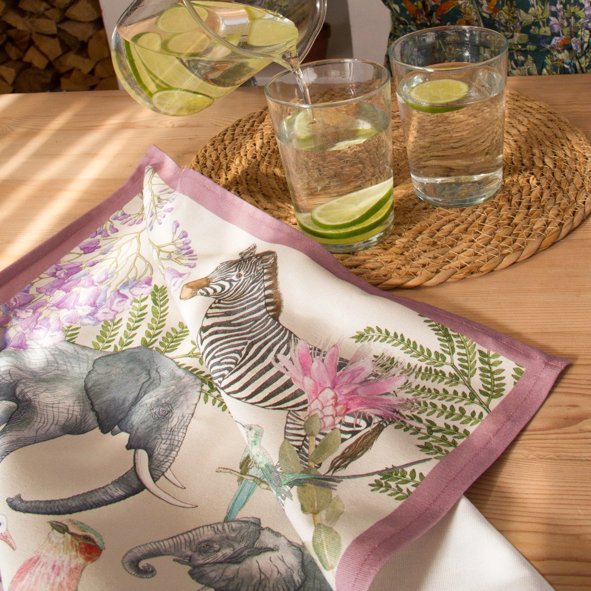 Tea Towel ~ Bushveld Elegance, Pink