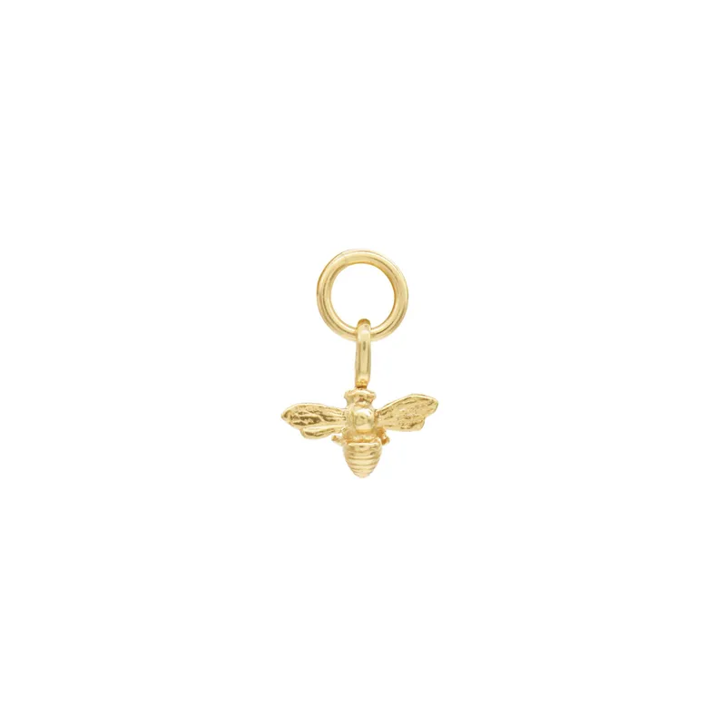 Tiny Bee Hoop Charm - Image 1