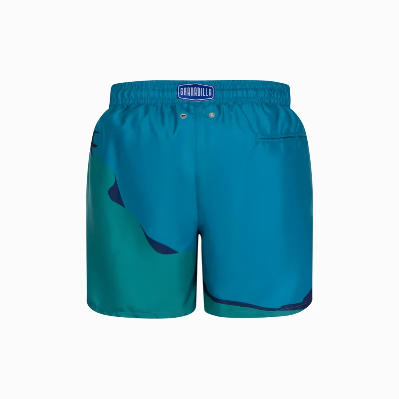 Mid-length Swim Shorts | Dune Surfer / Teal - Image 8
