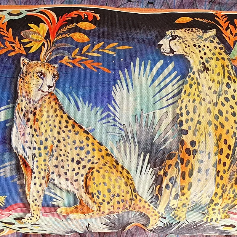 Fiesta Cheetah Cushion Cover, Standard, Cotton-linen blend - Image 2
