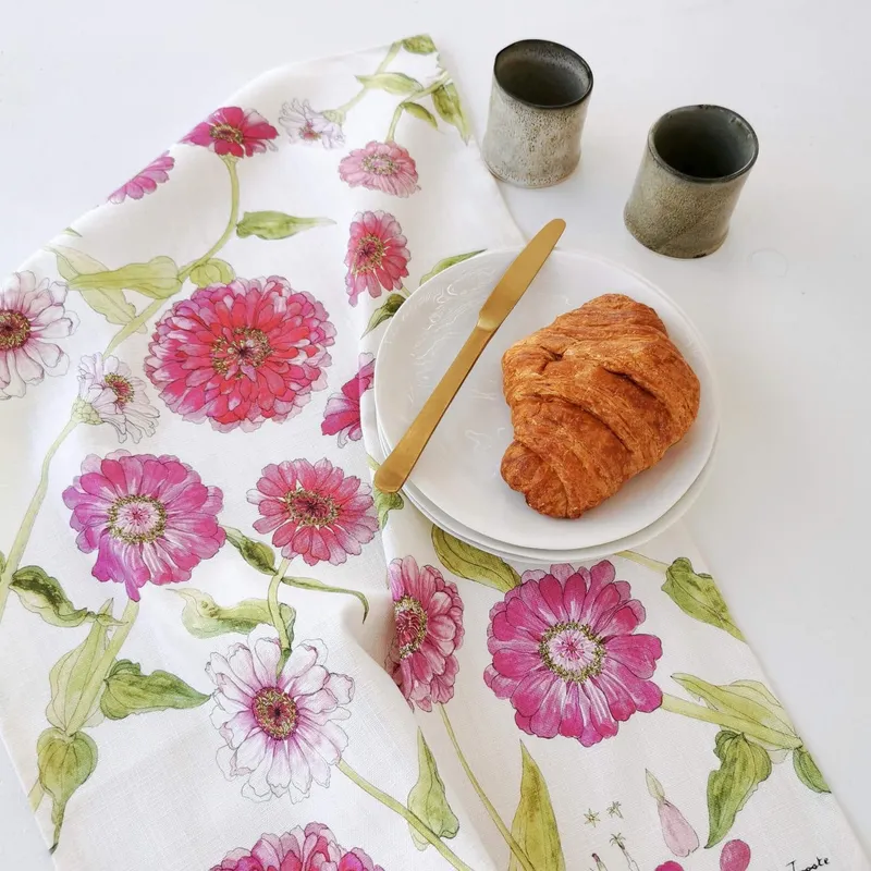 Zinnea Tea Towel - Image 1