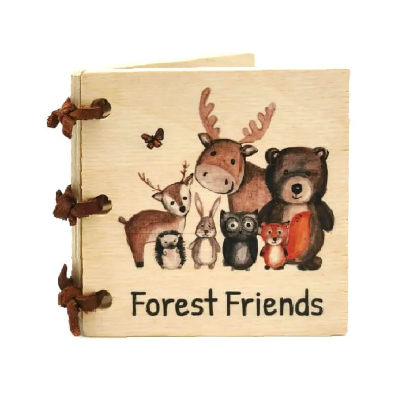 Wooden Baby Book - Forest Friends - Image 1