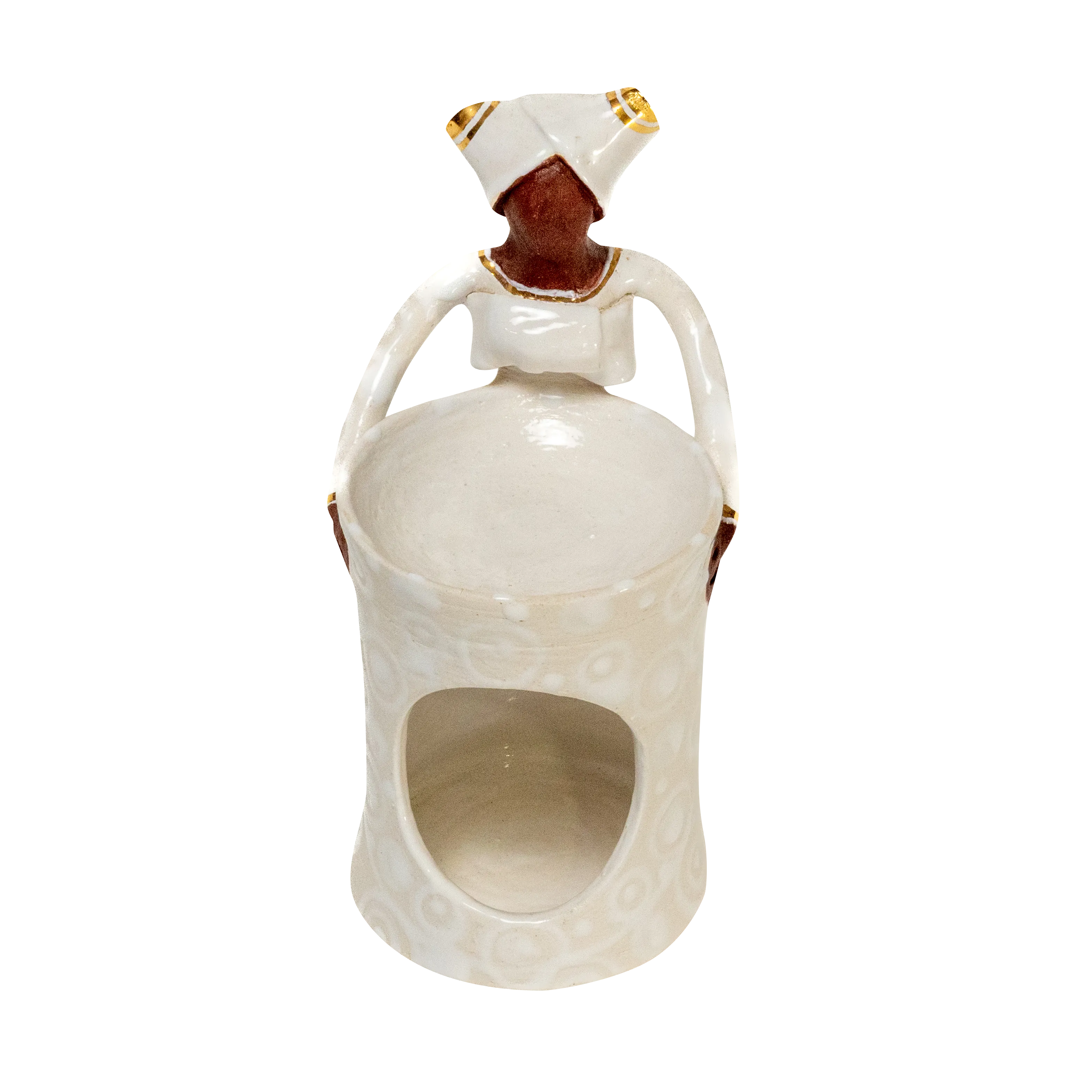 1Lady Angel Oil Burner White+Gold