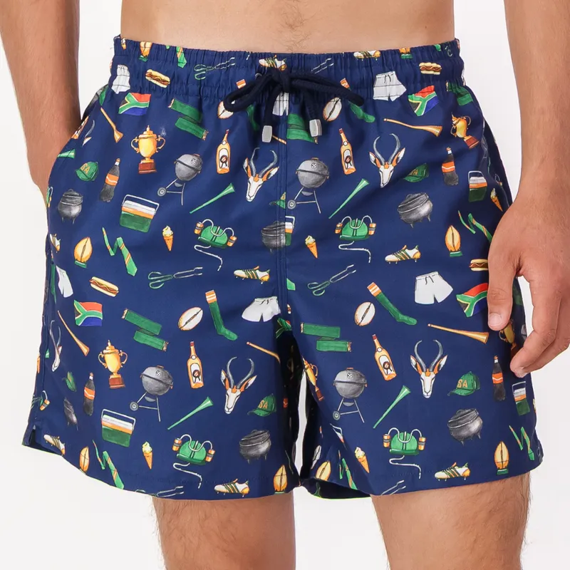 Mid-length Swim Shorts | Game Day / Navy - Image 2