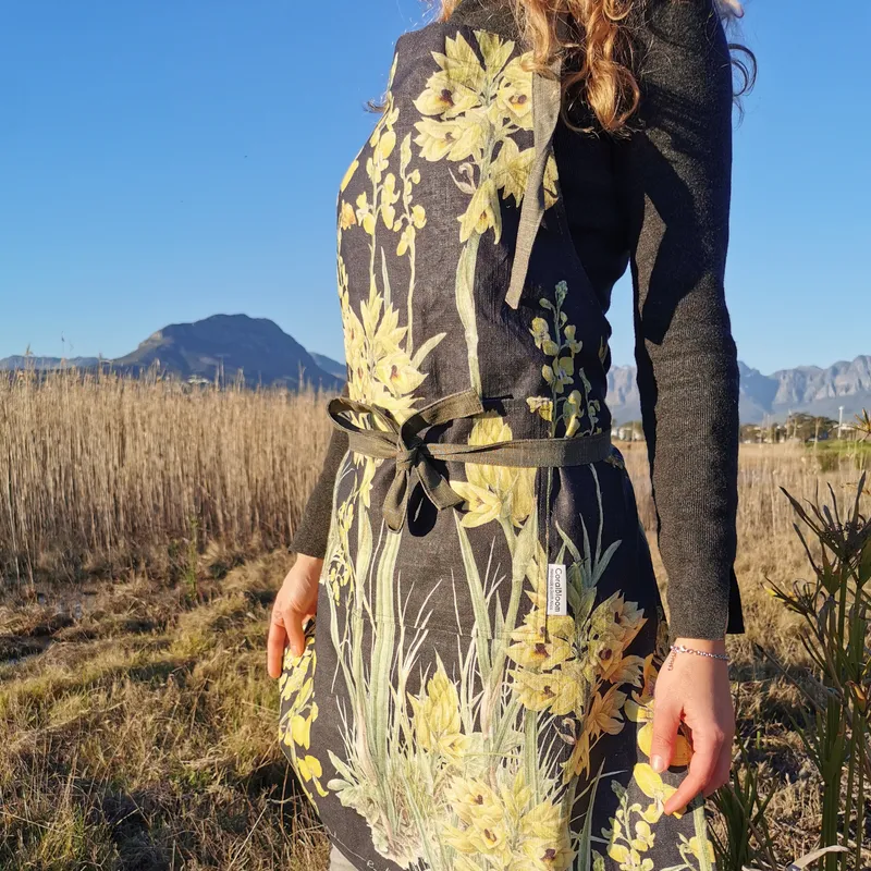 Sunrise Feast Linen Apron - Image 1