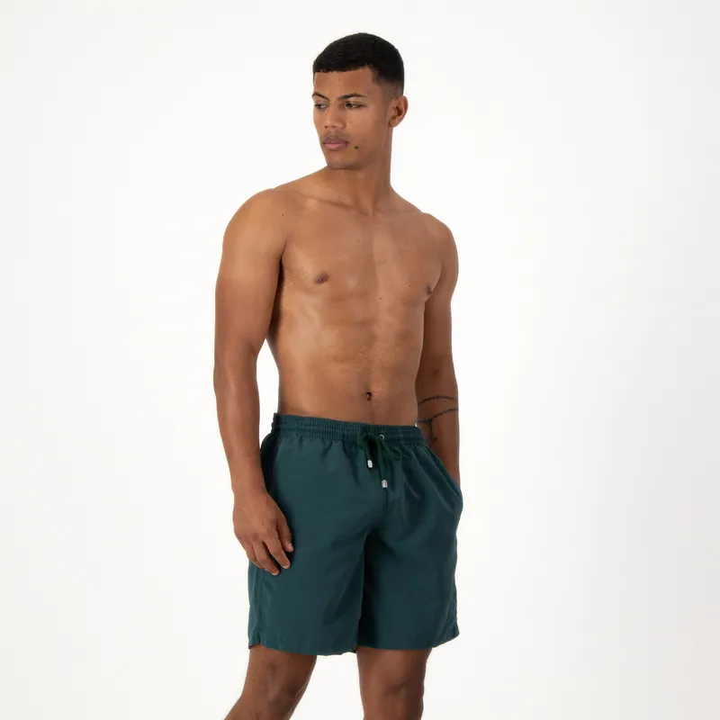 Long Swim Shorts | Plain / Emerald - Image 1
