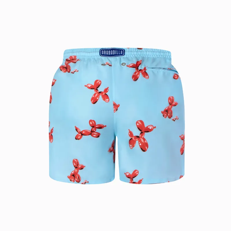 Mid-length Swim Shorts | Balloon Dogs / Blue - Image 6