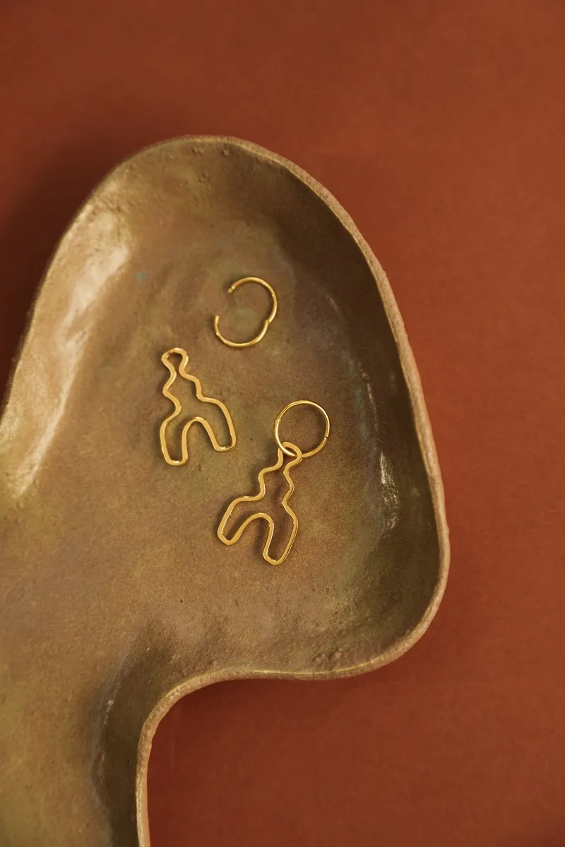 Mini Linear Lover Hoop - Image 1