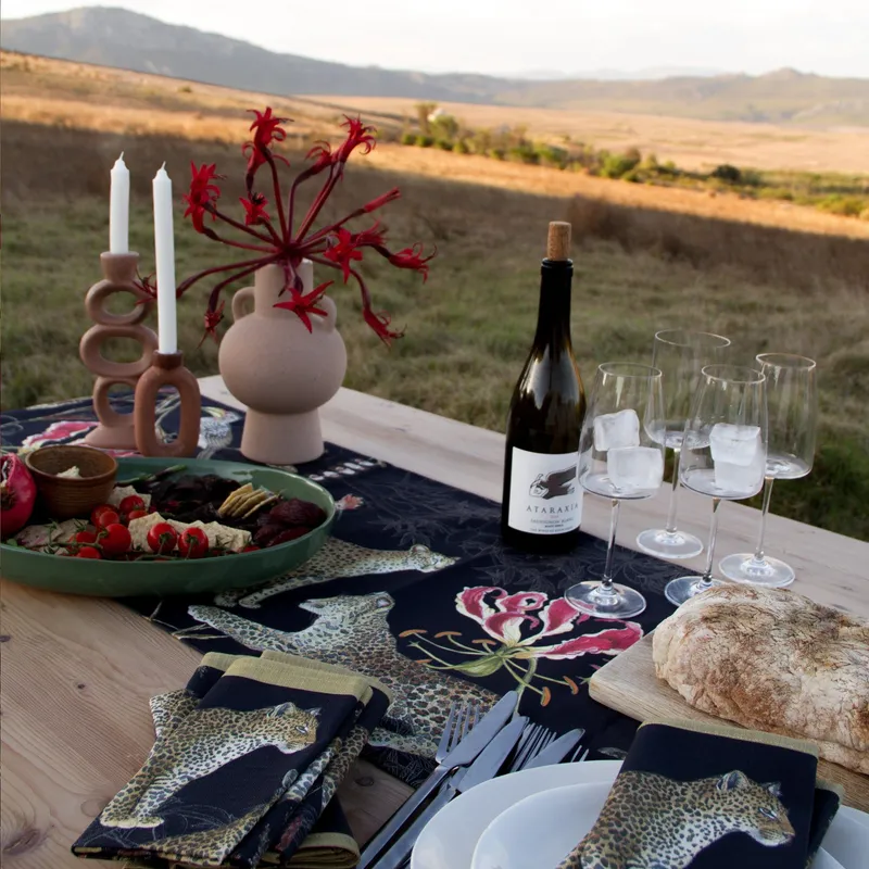 Table Runner ~ Midnight Elegance - Image 1