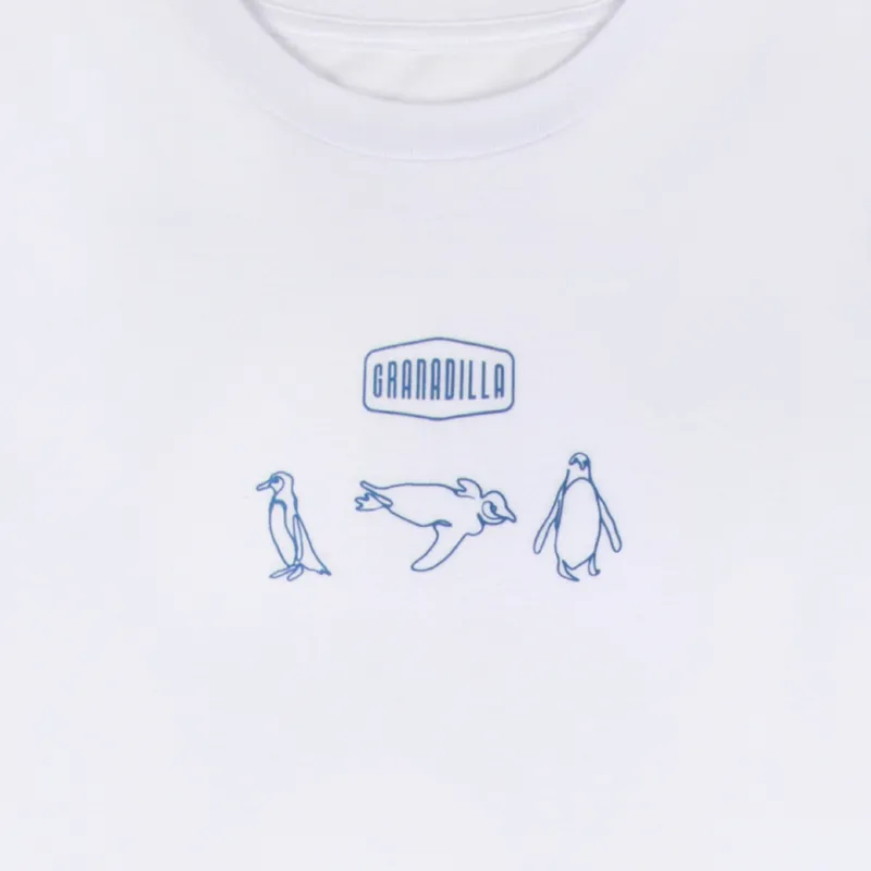 White Tee | Penguin / Blue - Image 2