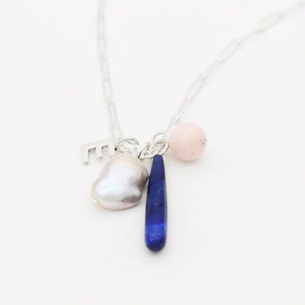 Lazuli Drop Hoop Charm