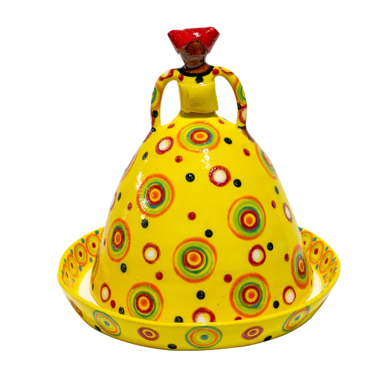 Butter Dish Bright on White large - Image 1