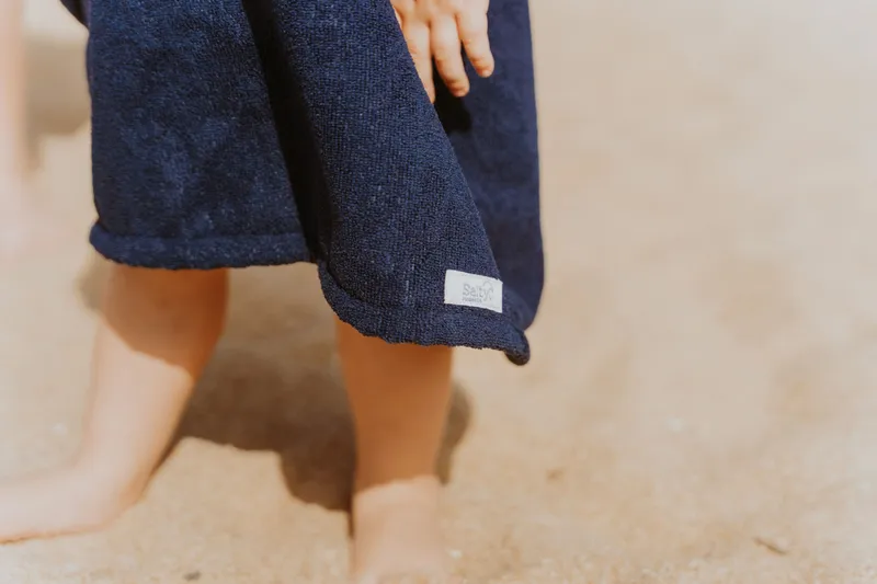 Kids Hooded Towel Changing Poncho - Image 6