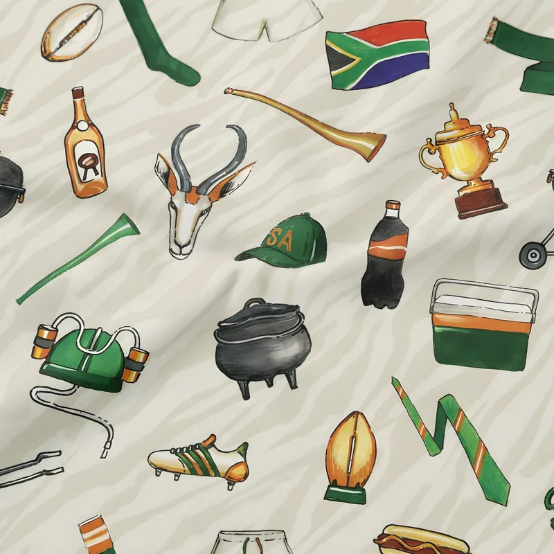 Mid-length Swim Shorts | Game Day / Milk - Image 2