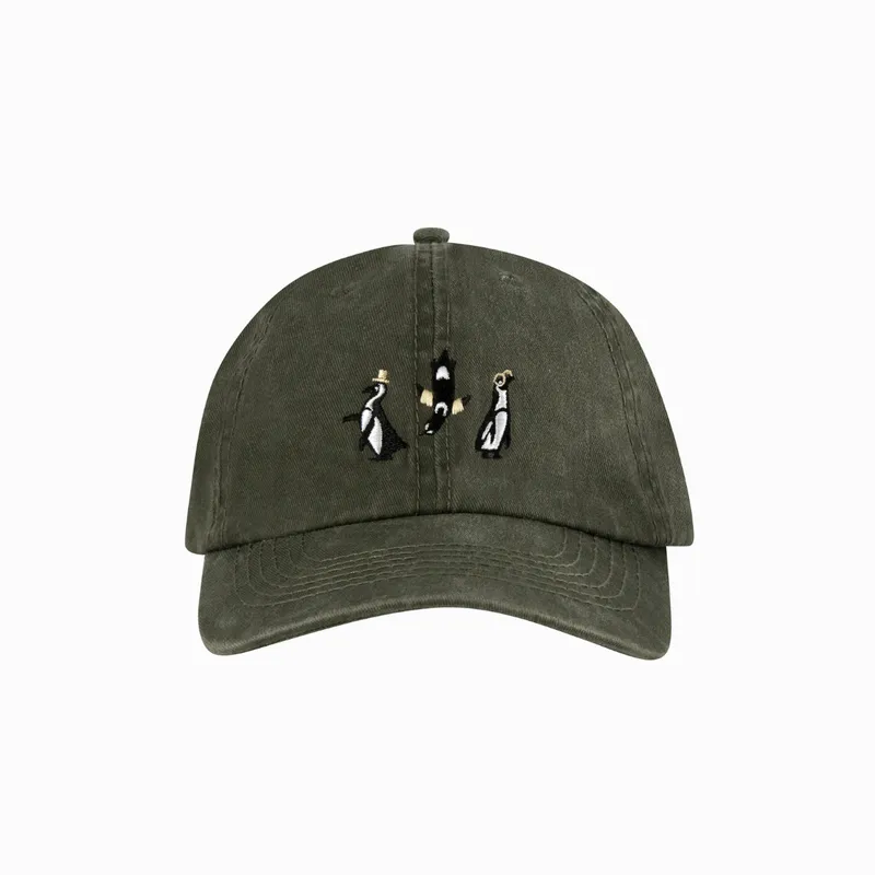 Washed Peak | Penguins / Olive - Image 1