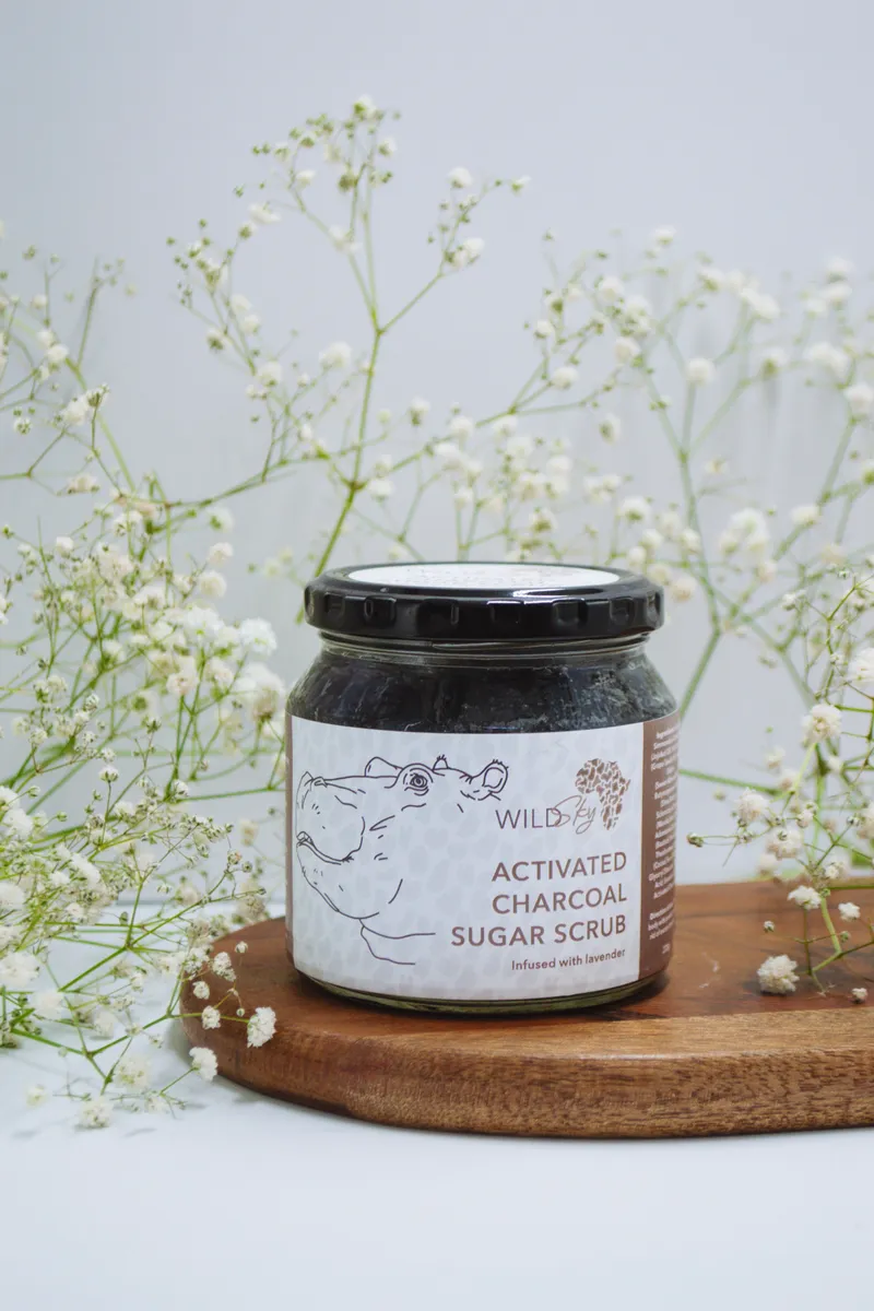 Activated Charcoal Sugar Scrub - Image 1