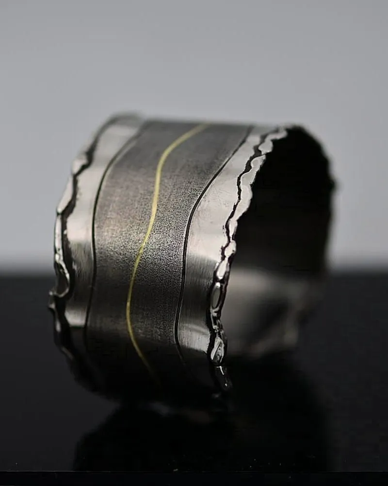 Abstract Brass and Antique Nickel Plated - Image 2