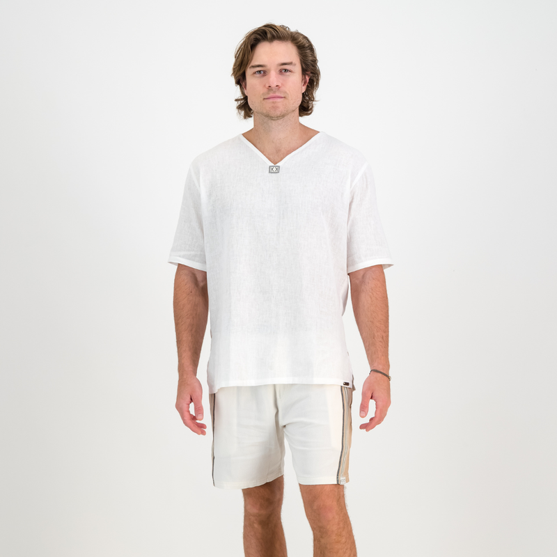 Hipster Shorts - Cream & Tan