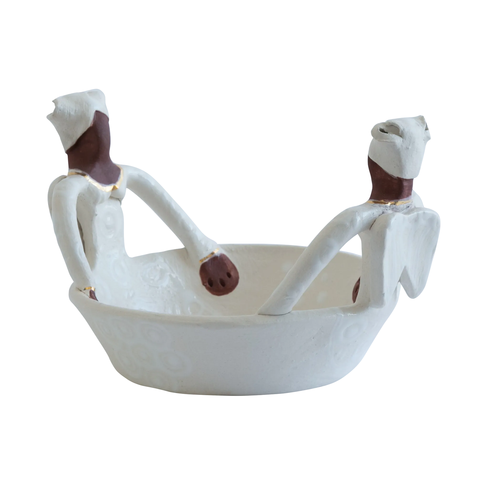 2Lady Angel Ubuntu Bowl White on White