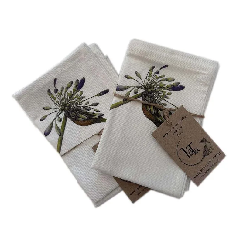Fabric Napkins - Agapanthus (Set of 2) - Image 1