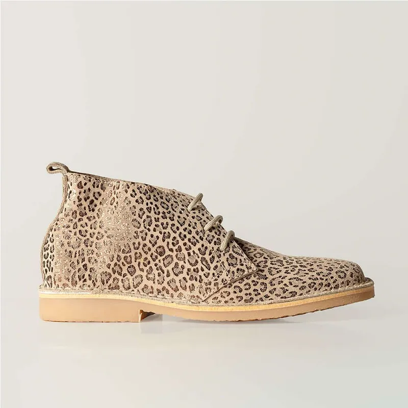 Leopard Golden Savannah Vellie – Handmade Vellies South Africa - Image 1