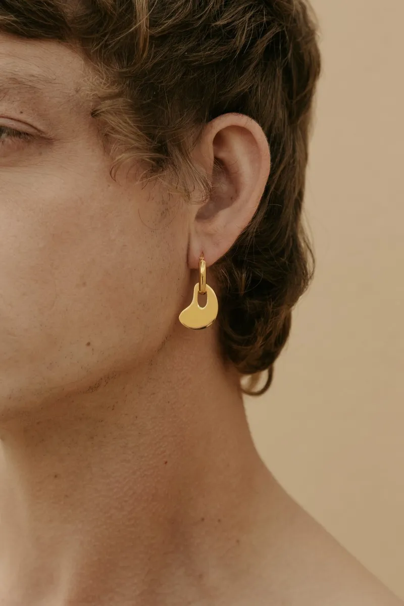 Mini Pear Hoop - Image 1