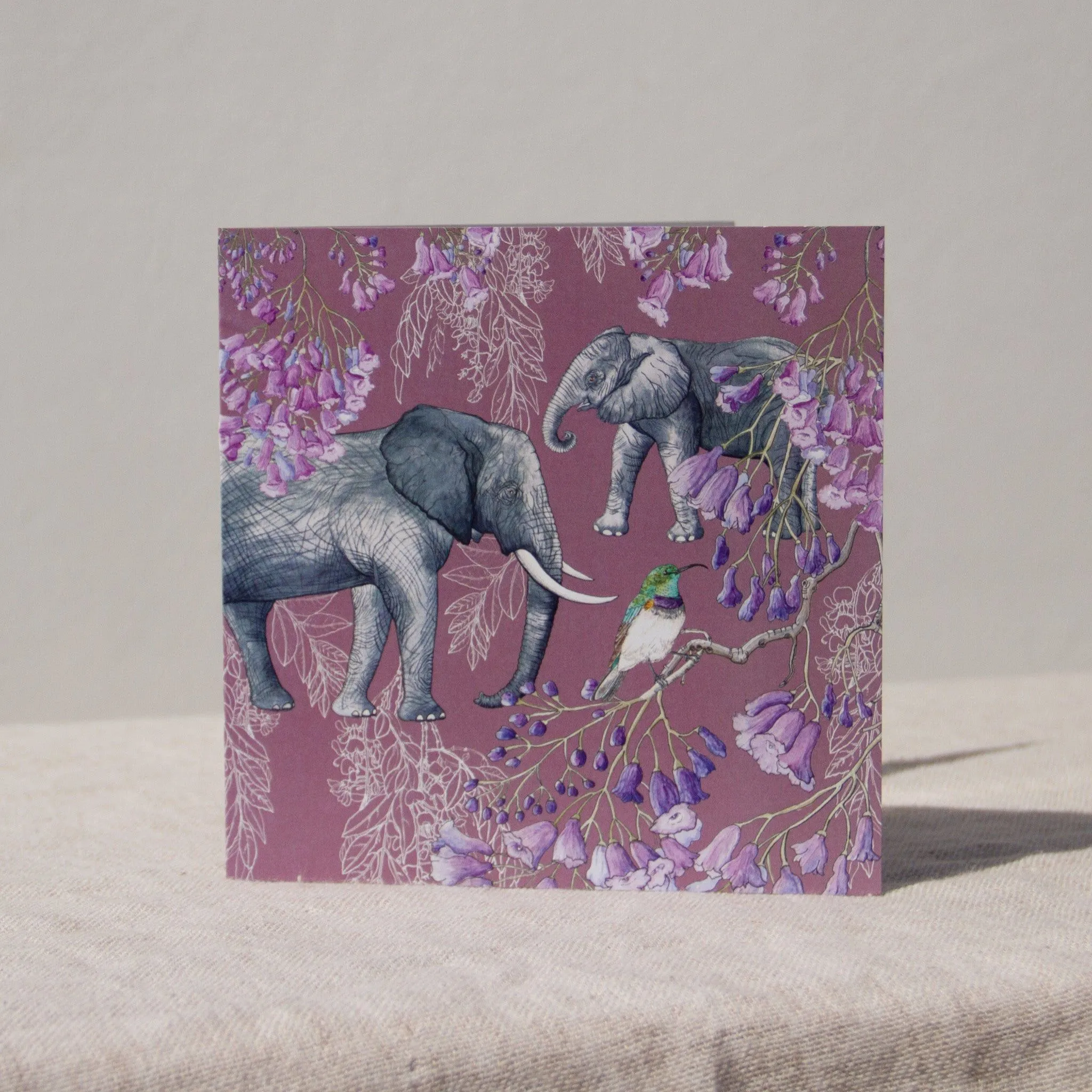 Greeting Card - Bushveld Elegance, Pink