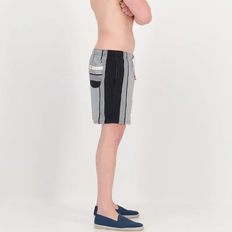 Regular Fit Shorts - Grey & Black - Image 2