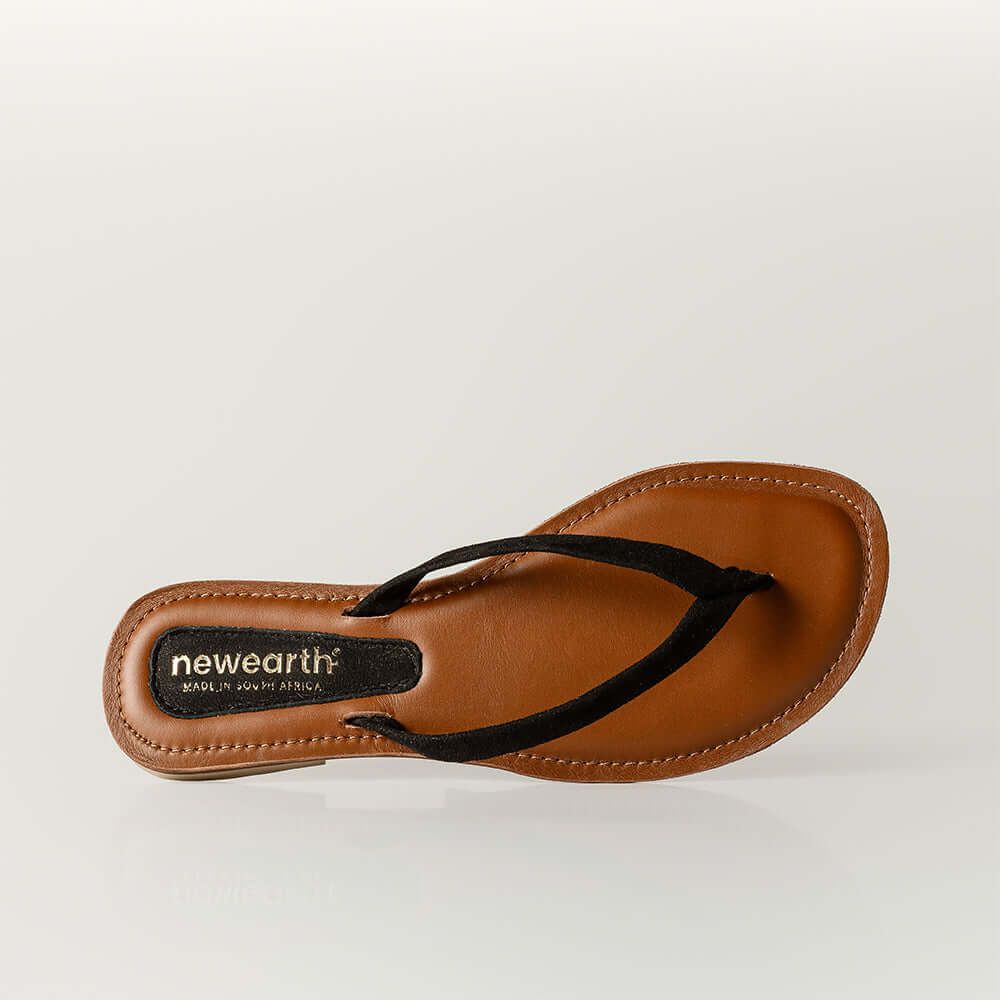 Black Velour Sandal – Leather Sandals South Africa