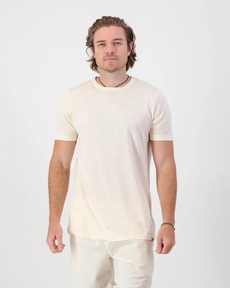 Cool Touch Cotton T-Shirt - Cream - Image 1