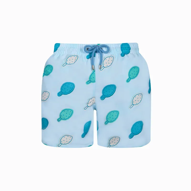 Mid-length Swim Shorts | Checkerboard Lolly / Blue - Image 1