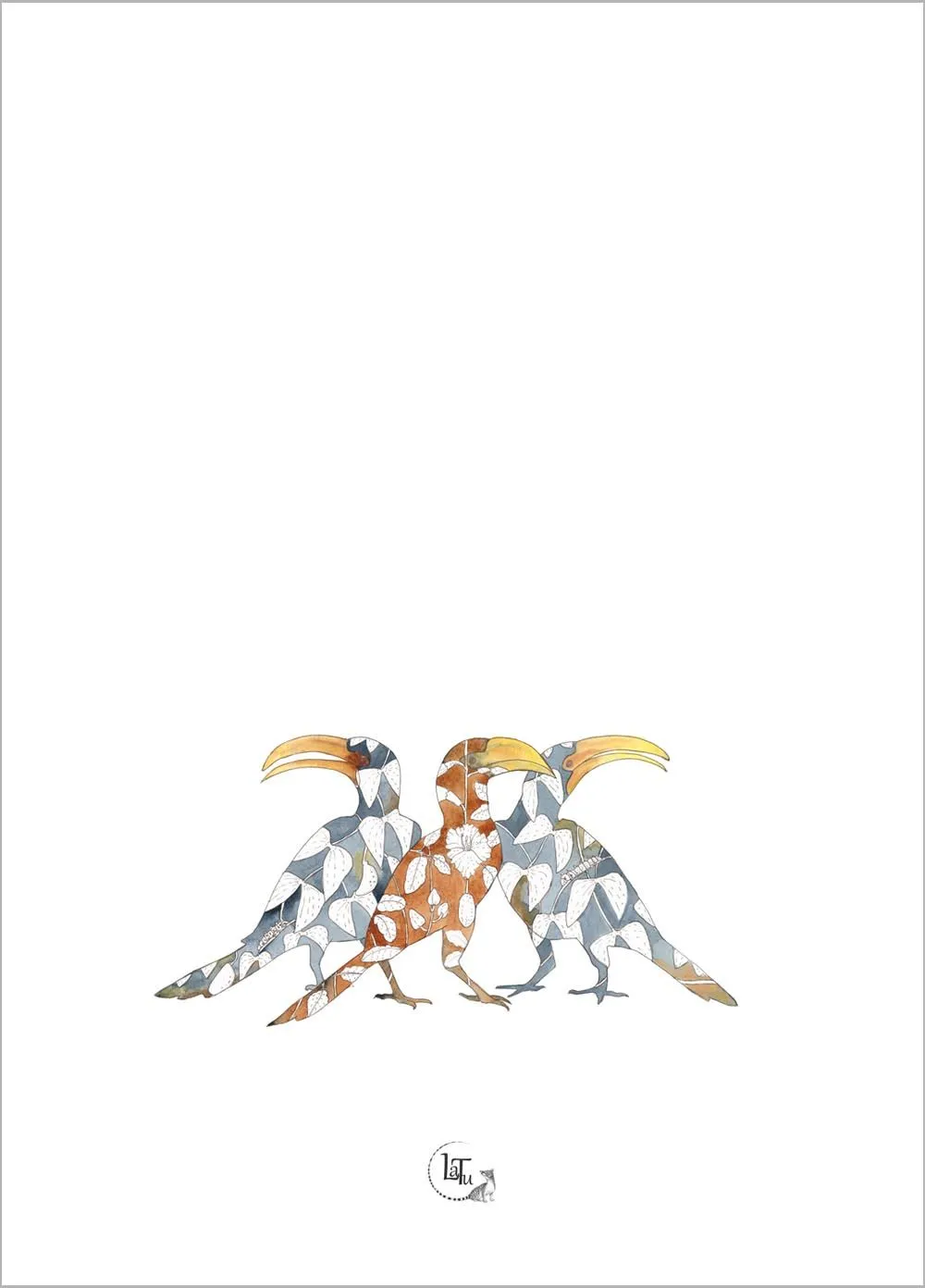 Tea Towels - Hornbills