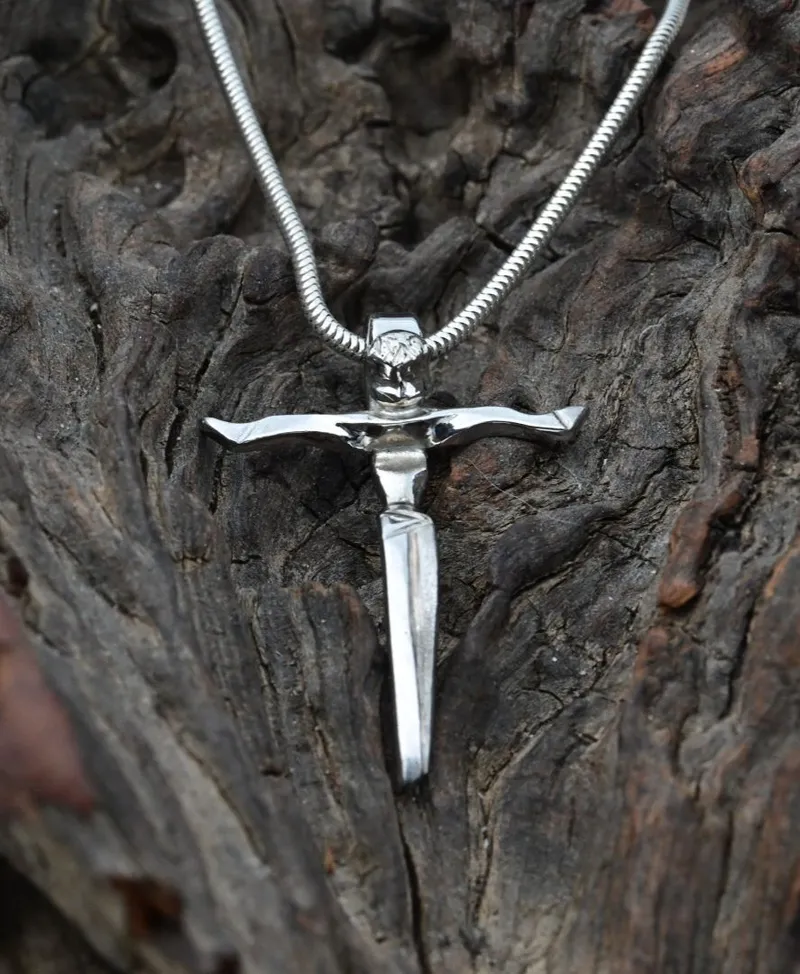 Cross Sterling Silver Pendant - Image 1