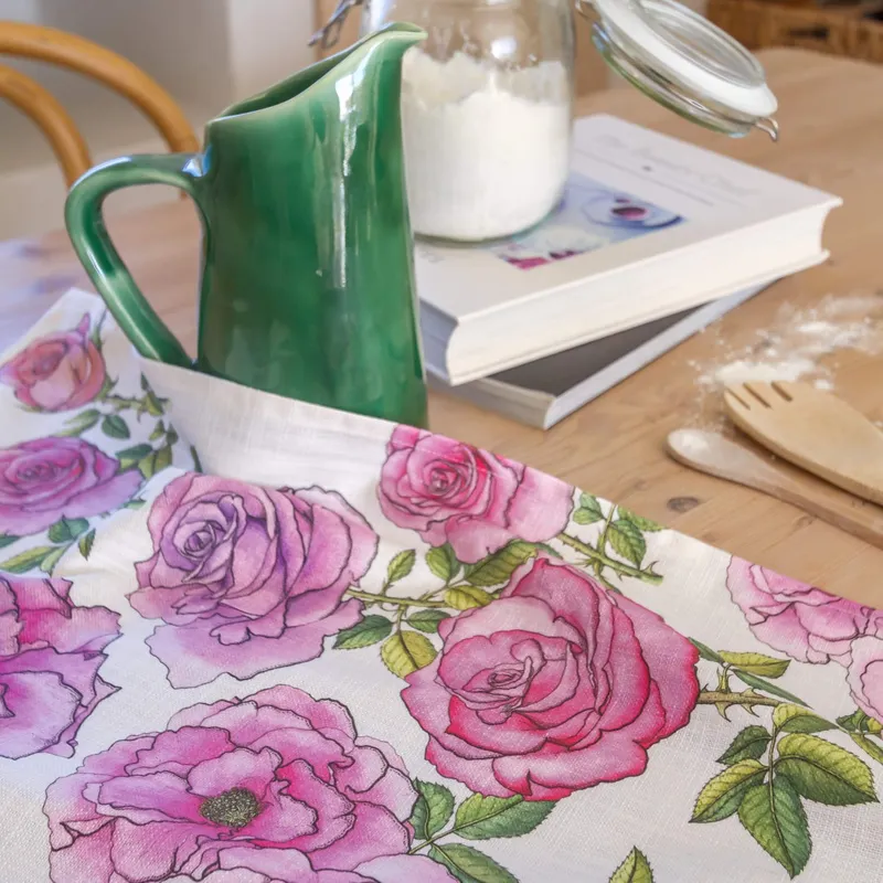 Roses Tea Towel - Image 1