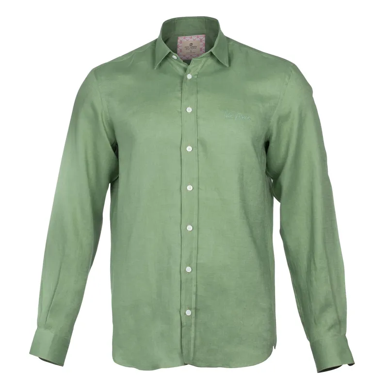 Men's Ls African Warrior Linen Shirt - Image 1