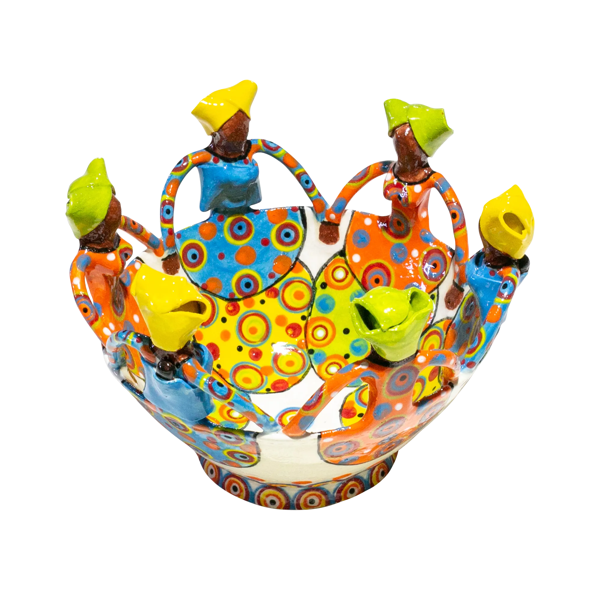 6Lady Ubuntu Bowl Bright on White