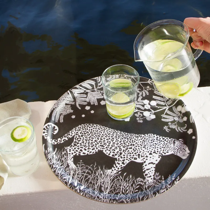 Melamine Tray ~ Leopard - Image 1