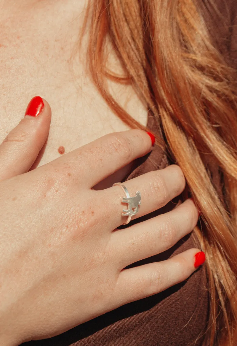 Buffalo with Heart Cutout Ring - Image 2