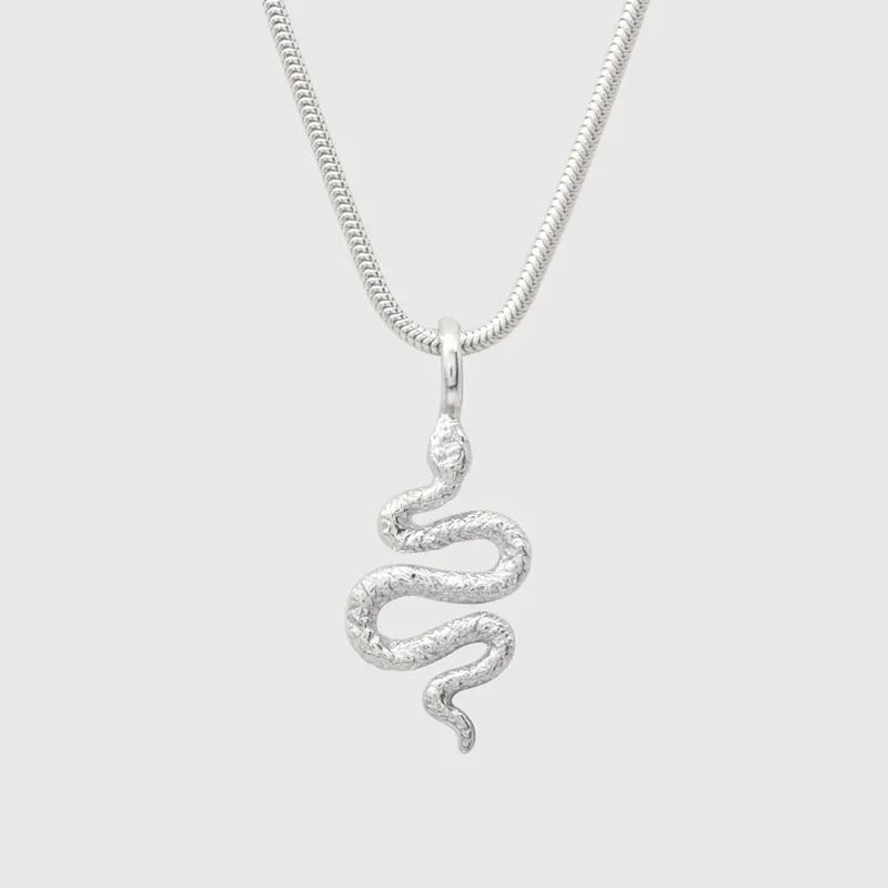 Silver Boa Necklace - Image 1