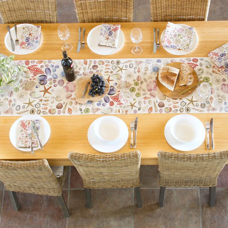 Seashell Cotton Table Runner - Image 4
