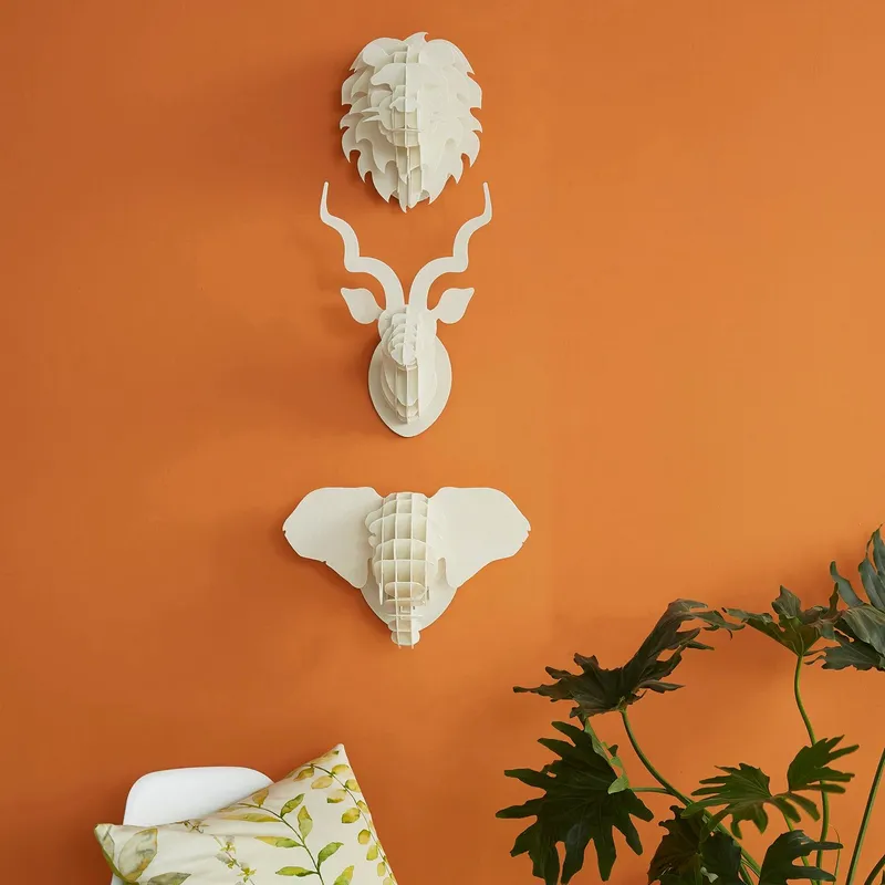 Mini Ele head in Paperboard - Image 2