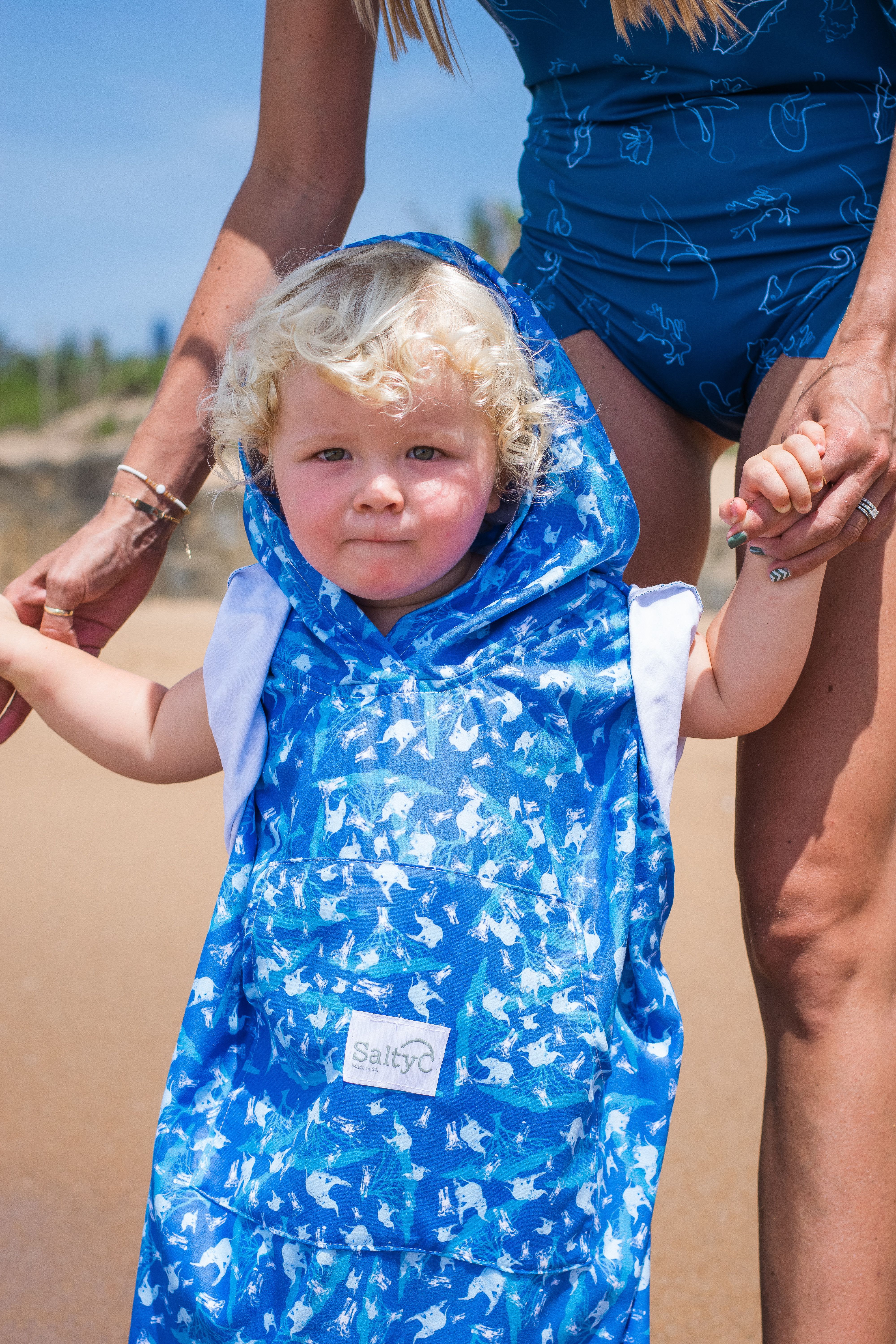 Kids Quick-dry Microfiber Towel Poncho