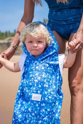 Kids Quick-dry Microfiber Towel Poncho