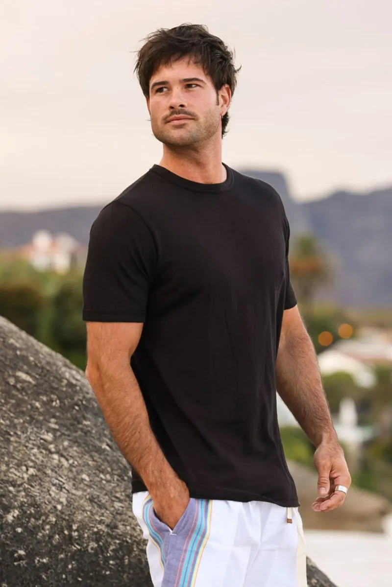 Cool Touch Cotton T-Shirt - Black - Image 1
