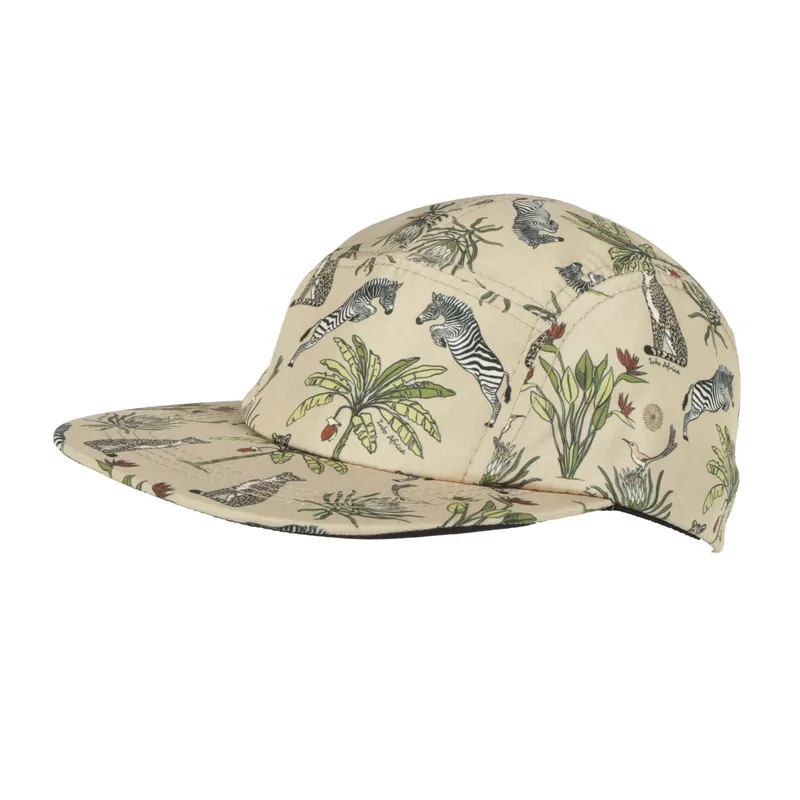 Into Africa Jumping Zebra Khaki Flat Peak - Image 1