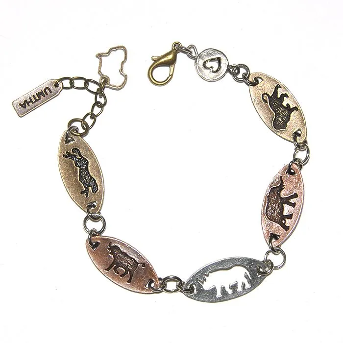 Africa’s “Big Five”. Engraved and cut-out metal silhouettes - BRLN26