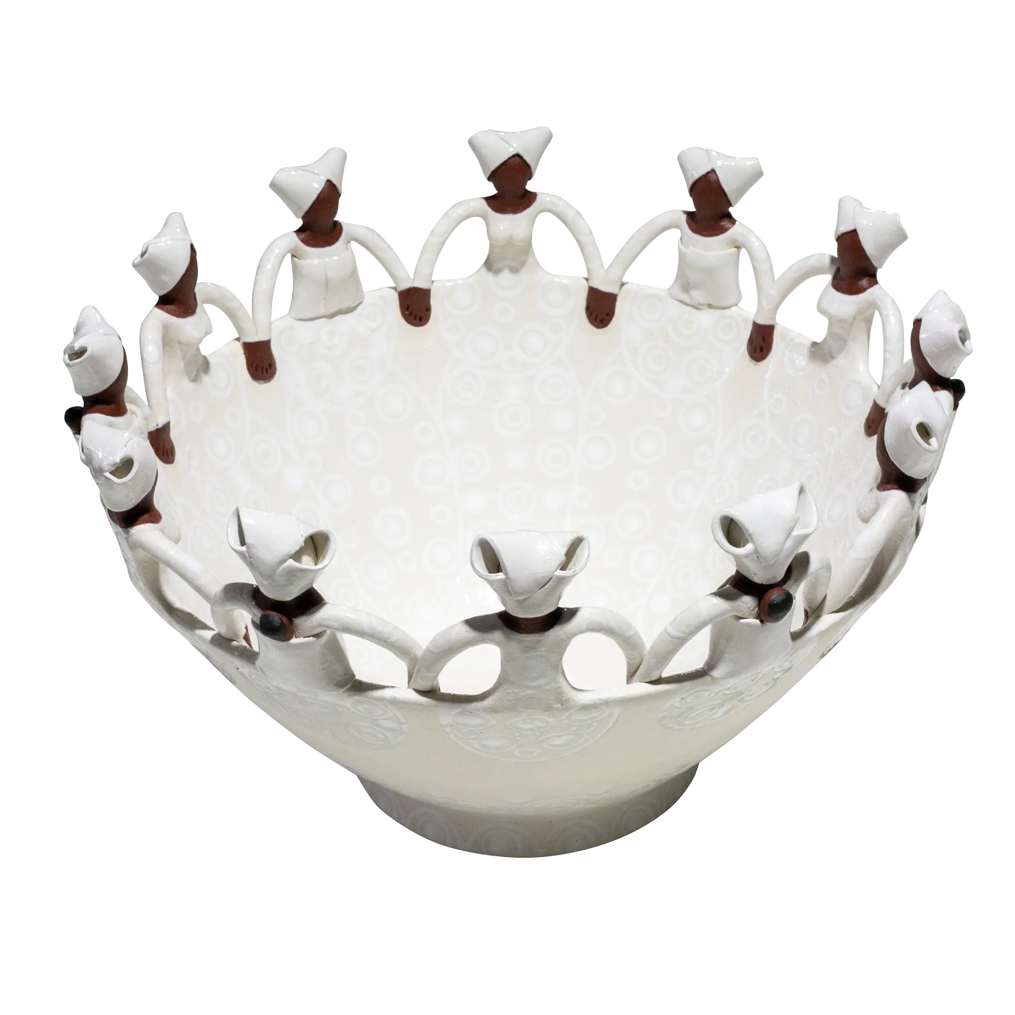 12Lady Ubuntu Bowl White on White