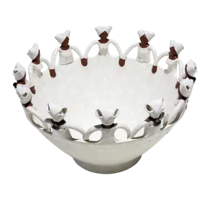 12Lady Ubuntu Bowl White on White
