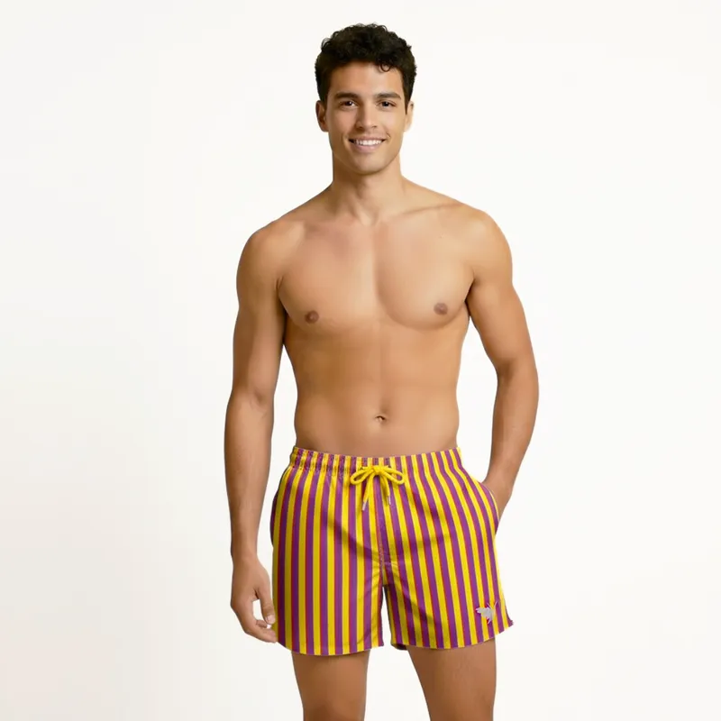 Mid-length Swim Shorts | Stripe / Steenberg - Image 1
